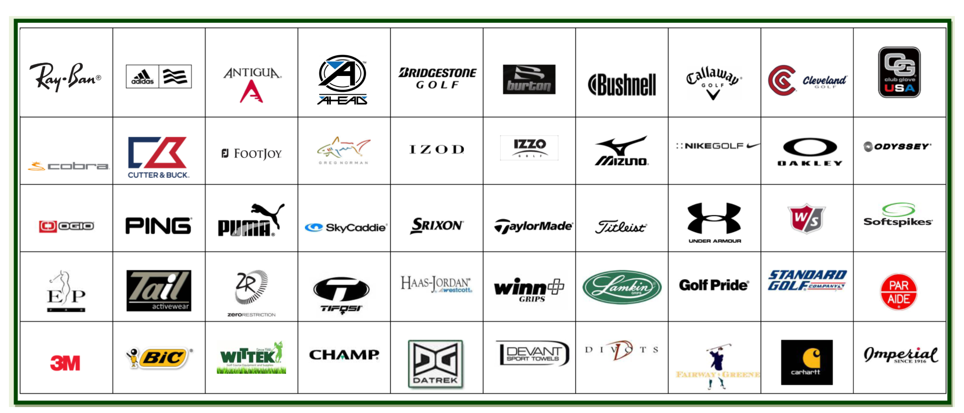 Brands - Tee Time Golf Products